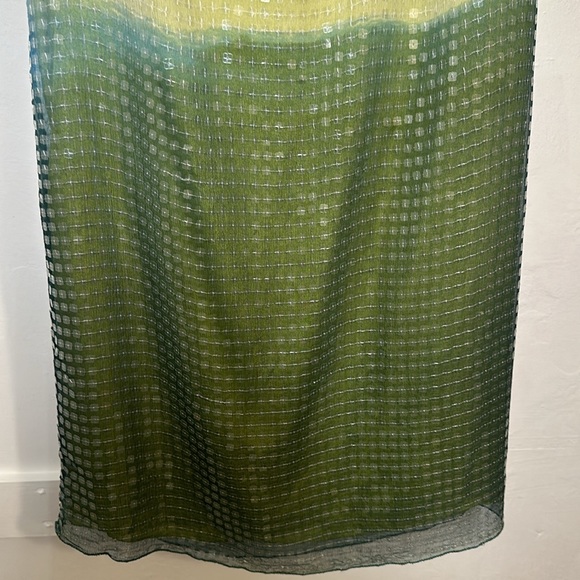 NWT Max Studio Special Edition 100% Silk Sequin Lined Green Mini Dress Sz XS - Picture 8 of 13